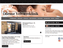 Tablet Screenshot of odensevelvaereklinik.dk